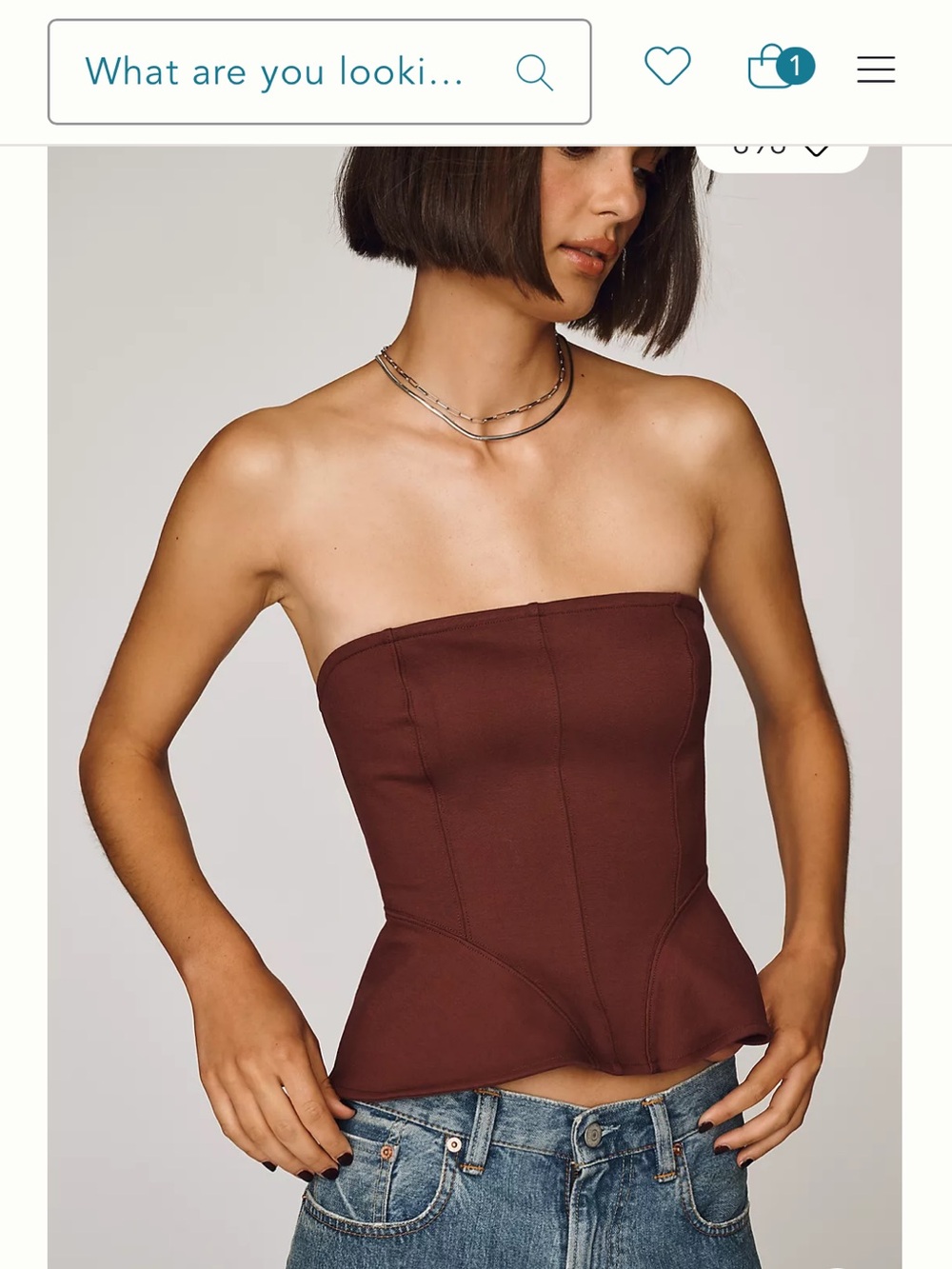 Maeve Peplum Tube Top